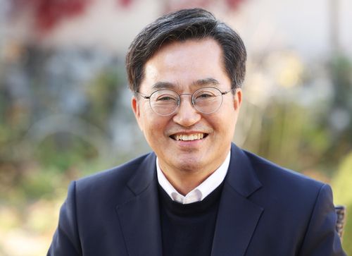 인터뷰 하는 김동연 경기지사[연합뉴스 사진. 재판매 및 DB 금지]