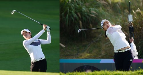 박민지(왼쪽)와 김수지.[하나금융그룹 싱가포르여자오픈 조직위 제공. 재판매 및 DB 금지]