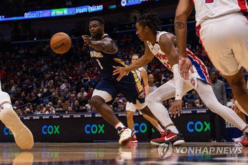 뉴올리언스의 자이언 윌리엄슨[USA TODAY Sports=연합뉴스]