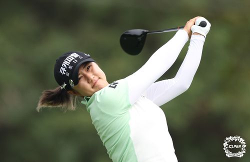 마다솜의 힘찬 드라이버 샷.[KLPGA 제공. 재판매 및 DB 금지]