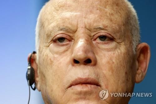 카이스 사이에드 튀니지 대통령 [AP 연합뉴스 자료사진. 재판매 및 DB 금지]