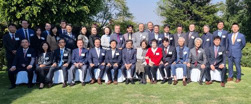 귀임 전 멕시코 한인 교민 대표 등과의 오찬 기념행사 모습[주멕시코 한국대사관 제공. 재판매 및 DB 금지]