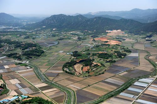 2009년 5월 촬영된 내포신도시[충남도 제공. 재판매 및 DB 금지]