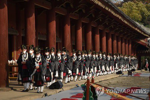 종묘 정전에서 열린 종묘대제 모습 [문화재청 제공. 재판매 및 DB 금지]