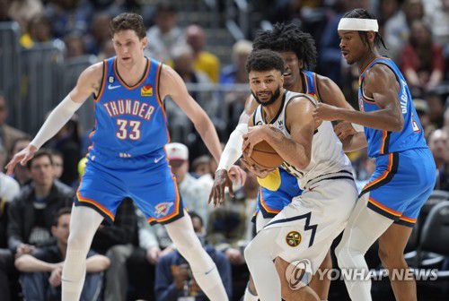 덴버-오클라호마시티 경기 모습[AP=연합뉴스]