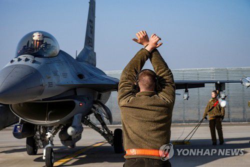 美 F-16 전투기[로이터 연합뉴스 자료사진. 재판매 및 DB 금지]