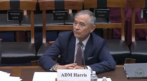 중국 위협에 대해 발언하는 해리스 전 주한미대사(워싱턴=연합뉴스) 김동현 특파원 = 해리 해리스 전 주한미국대사가 7일(현지시간) 워싱턴DC에서 열린 하원 군사위원회의 '중국의 안보 위협' 공청회에 증인으로 출석해 발언하고 있다. 2023.2.7 [하원 군사위 홈페이지 캡처. 재판매 및 DB 금지]