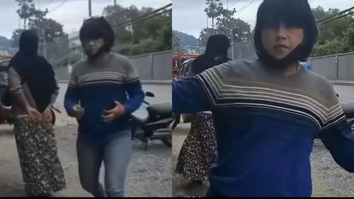 중국 관광객에게 폭력 행사하는 태국 관광사 직원[웨이보 영상 캡처. 재판매 및 DB 금지]