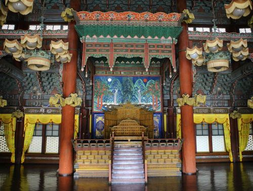 인정전 내부[문화재청 궁능유적본부 제공. 재판매 및 DB 금지]