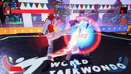 버추얼 태권도 구현 모습. [세계태권도연맹 제공. 재판매 및 DB 금지]