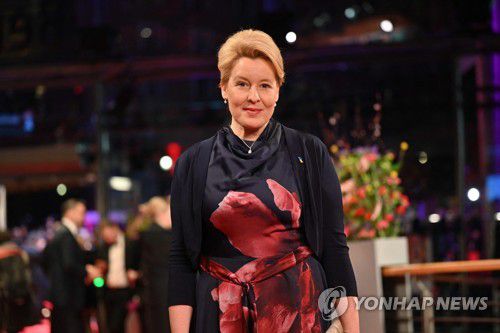 프란치스카 기파이 베를린시장[AFP 연합뉴스 자료사진. 재판매 및 DB 금지]