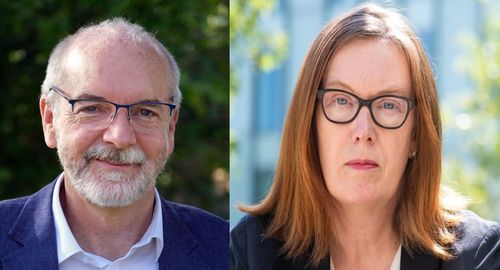 앤드류 폴라드 교수(왼쪽)와 사라 길버트 교수[SK바이오사이언스 제공. 재판매 및 DB 금지]