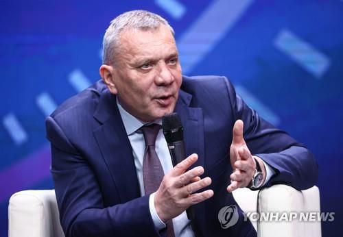 유리 보리소프 러시아 연방우주공사 사장[타스 연합뉴스 자료사진. 재판매 및 DB 금지]