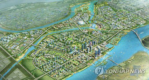 부산 강서구 에코델타시티 조감도[부산도시공사 제공]