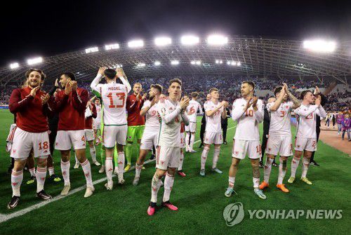 웨일스 축구 대표팀[로이터=연합뉴스]