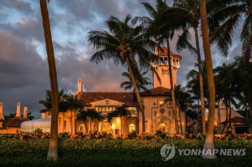 트럼프 전 대통령 거주지인 플로리다주 팜비치의 마러라고 클럽[AFP 연합뉴스 자료사진. 재판매 및 DB 금지]