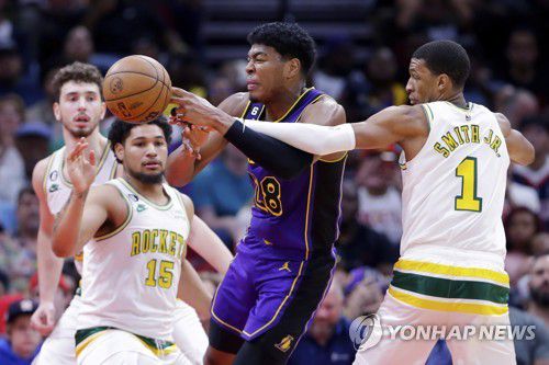레이커스-휴스턴 경기 모습[AP=연합뉴스]