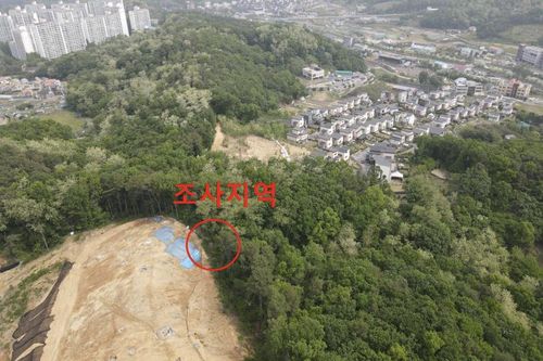 조사지역 전경 [문화재청 제공. 재판매 및 DB 금지]