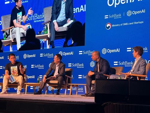 소프트뱅크벤처스가 주최한 오픈AI와의 대담 행사[촬영 오규진]