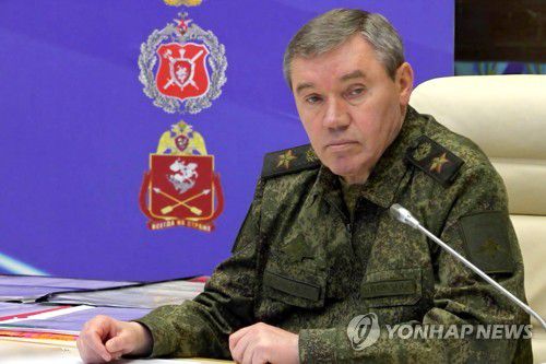 발레리 게라시모프 러시아군 총참모장[타스 연합뉴스 자료 사진. 재판매 및 DB 금지]