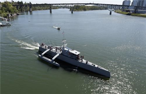 미국 시 헌터 무인수상함[미 해군 홈피 캡처. 재판매 및 DB 금지]