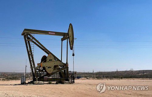 뉴멕시코 지역에 있는 원유 펌프잭의 모습[연합뉴스 자료사진]