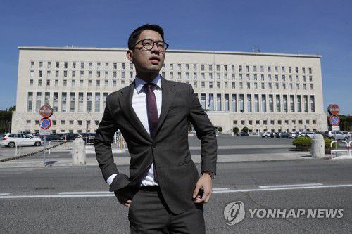 홍콩 전 입법회 의원 네이선 로[AP 연합뉴스 자료 사진. 재판매 및 DB 금지]