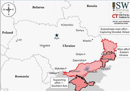 우크라이나와 국경을 맞댄 나토 동맹국 루마니아[싱크탱크 전쟁연구소 캡처. 재판매 및 DB 금지]