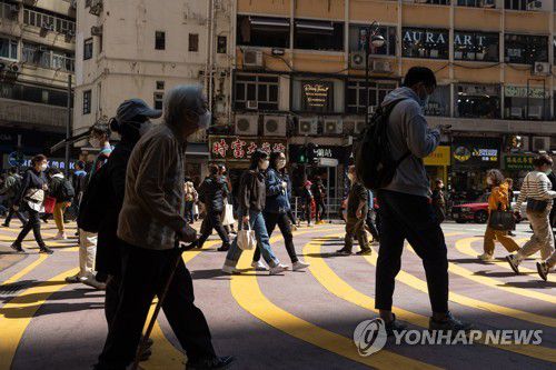 홍콩 시민들[EPA=연합뉴스 자료사진. 재판매 및 DB 금지]