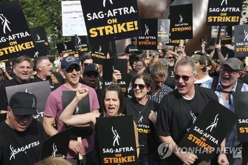 할리우드 작가 파업 [AP=연합뉴스]