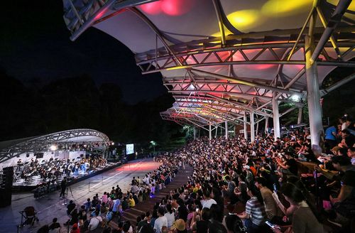 보문산 숲속 열린음악회에 몰린 시민들[대전시 중구 제공. 재판매 및 DB 금지]