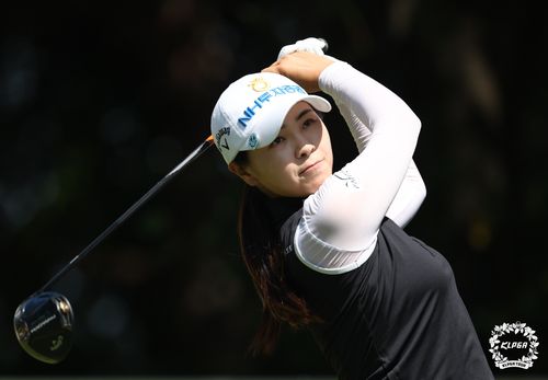 3라운드 5번 홀에서 티샷하는 이가영[KLPGA 제공. 재판매 및 DB 금지]