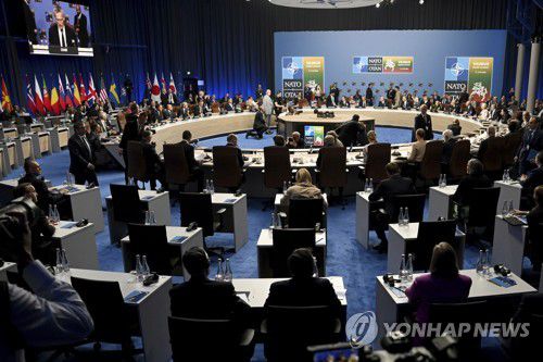 나토 정상회의지난 7월 리투아니아 빌뉴스에서 열린 북대서양조약기구(NATO·나토) 정상회의 [AP=연합뉴스 자료사진]