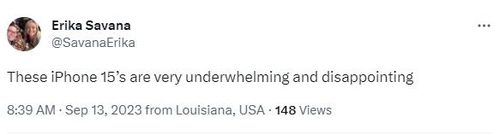 아이폰15 시리즈 반응[X 캡처]