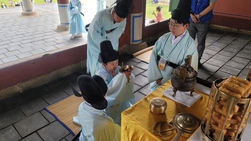 올해 상반기 제관 체험 행사 모습 [문화재청 제공. 재판매 및 DB 금지]