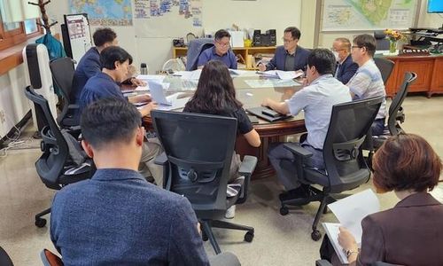 2023년 9월 25일 박원석 고양시 제1부시장, 추경안 무산 긴급 대책회의 주재[고양시 제공, 재판매 및 DB 금지]