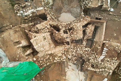 백제시대 성벽과 배수체계 현황[문화재청 제공. 재판매 및 DB 금지]