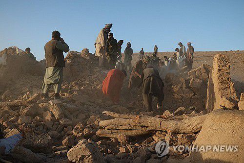 7일 강진이 발생한 아프간 헤라트주 제데흐 잔 지역  [AFP 연합뉴스 자료사진. 재판매 및 DB 금지]