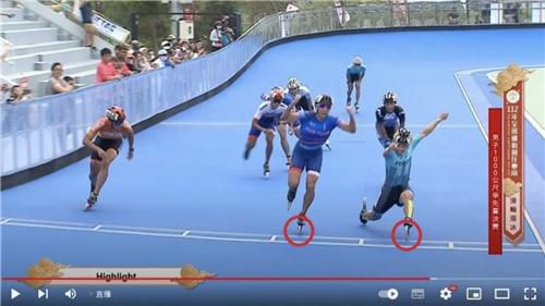 대만 전국체전에서 세리머니하다 역전패 당하는 황위린[트위터 캡처. 재판매 및 DB 금지]