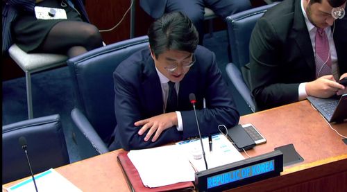 유엔 한국대표부 김성훈 참사관[유엔 웹TV 캡처.재판매 및 DB 금지]