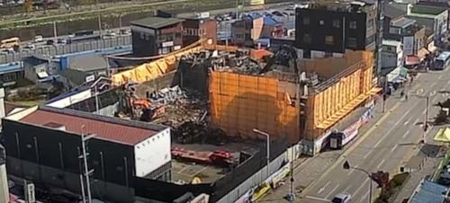 완전 철거된 원주 아카데미극장[아친연대 제공.재판매 및 DB 금지]