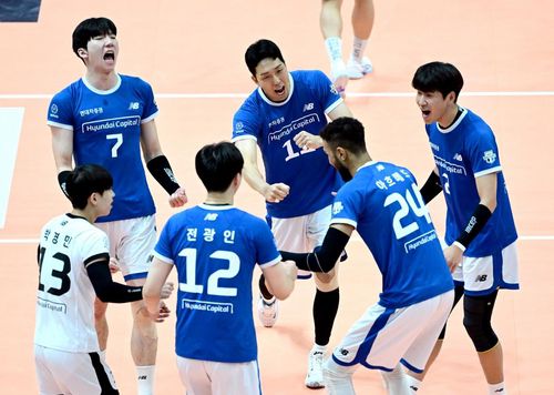 프로배구 현대캐피탈 선수들[한국배구연맹 제공. 재배포 및 DB금지]