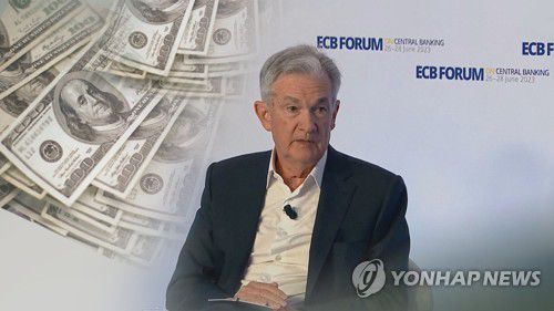 파월 "긴축 불충분…연속 금리인상 배제 안 해" (CG)[연합뉴스TV 제공]