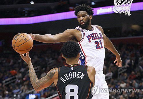 필라델피아의 조엘 엠비드[AP=연합뉴스]