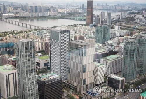 서울 여의도 일대, 증권가 모습.[촬영 류효림]