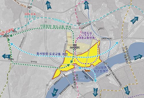 구리 한강 변 토평 도시개발사업 위치도[구리시 제공. 재판매 및 DB 금지]