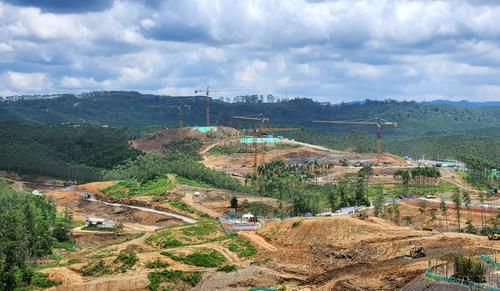 인도네시아 신수도 예정지 누산타라의 대통령궁 공사 현장[연합뉴스 자료사진]