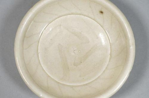 중국 남송시대 추정 백자비문접시[국립해양문화재연구소 제공. 재판매 및 DB 금지]