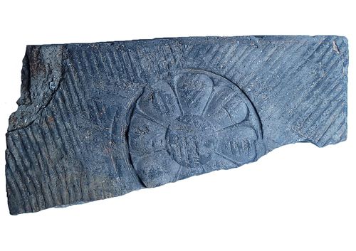 1호 건물지 출토 연화문 전(塼·벽돌을 뜻함)[국립부여문화재연구소 제공. 재판매 및 DB 금지]