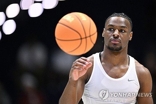 훈련하는 브로니 제임스[USA투데이=연합뉴스]